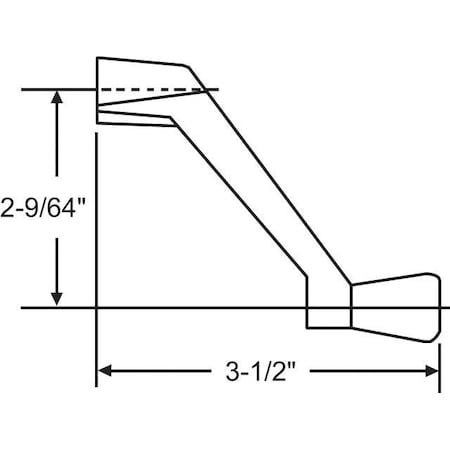 Strybuc Long Crank Handle White 37-137-3